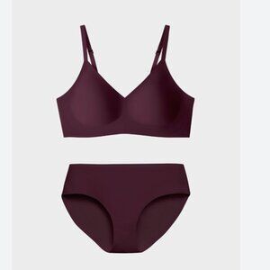 EBY Relief Bra and Brief Set - Merlot